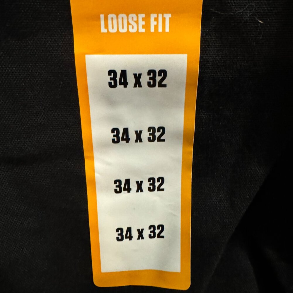 Men's Carhartt utility work pants - size:  34W x 32L *NWT* - black - Picture 4 of 5